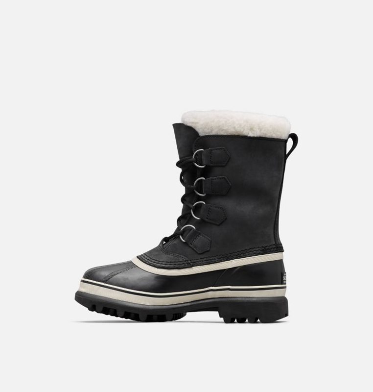 Botas Nieve Sorel Mujer - Caribou® Bajas Negras - 89105-VETC